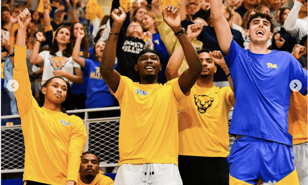 Pitt Basketball Team Supports Panthers’ Dominant Volleyball Squad